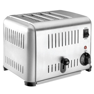 Grille pain professionnel inox 4 tranches