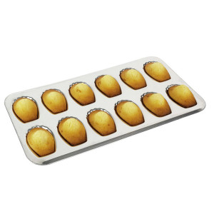 Moule 12 madeleines fer blanc Gobel