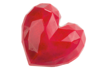 Moule à chocolat polycarbonate forme cœur diamant - Martellato