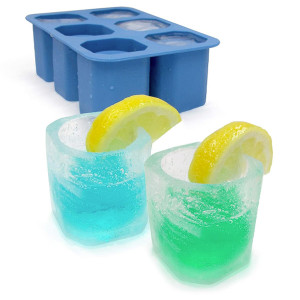 Moule &agrave; gla&ccedil;on silicone 6 verres &agrave; shot