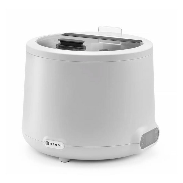 Marmite à Soupe électrique HENDI UNIQ 8L - Bain-marie - Thermostat Numérique 35-85°C - Pour Buffet Professionnel