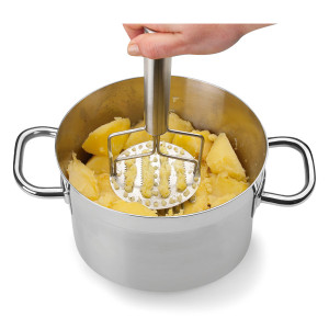 Pilon à Purée En Acier Inoxydable - Presse-purée Manuel Avec Poignée Antidérapante - Pour Pommes De Terre, Légumes, Viande
