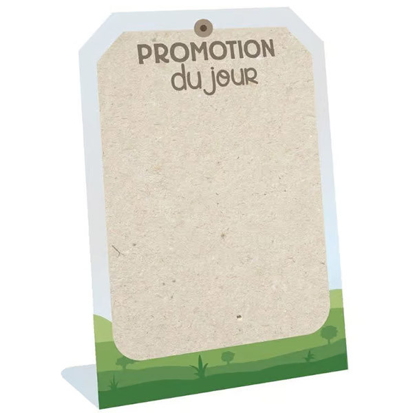 Chevalet de comptoir "Promotion du jour" - Campagne (x3)