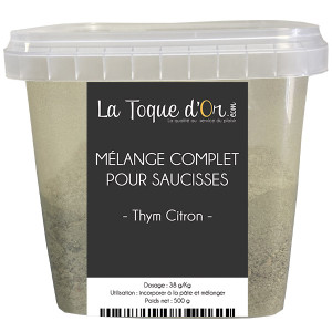 M&eacute;lange complet pour saucisses thym citron