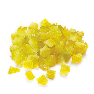Ecorces de citrons confits en cubes