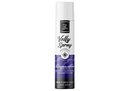 Colorant spray effet velours violet