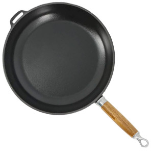 Po&ecirc;le en fonte Chasseur manche bois