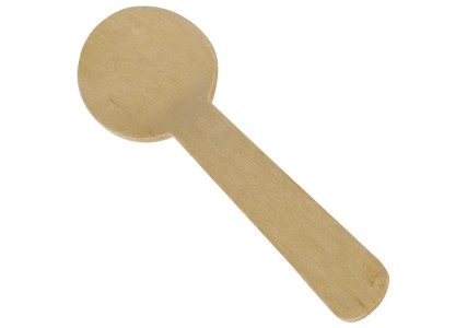 Cuillère à soupe jetable en bois (x100)