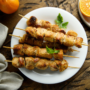 Piques brochettes bois 25 cm