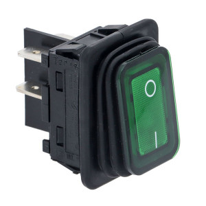 Interrupteur &agrave; bascule lumineux vert