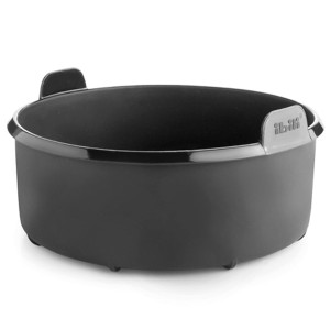 Moule silicone rond sp&eacute;cial air fryer avec anses - Ibili