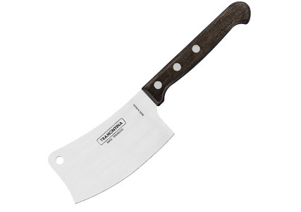 Couteau à steak couperet manche bois marron - Tramontina
