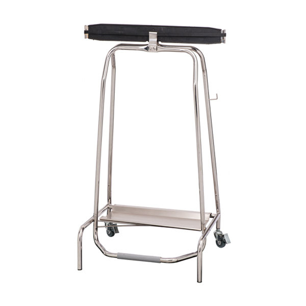 Support portefeuille inox pour sac poubelle 110 L