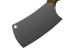 Couperet manche bois lame noire Black Churrasco - Tramontina