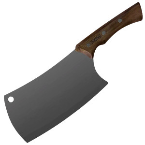 Couperet manche bois lame noire Black Churrasco - Tramontina