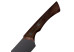 Couteau à viande courbé manche bois lame noire Black Churrasco - Tramontina