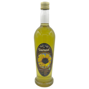 Huile de tournesol artisanale 75 cl - Huilerie Lidon - DDM Courte
