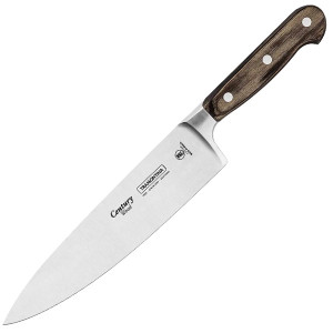 Couteau de Chef forg&eacute; manche bois Century Technobois - Tramontina