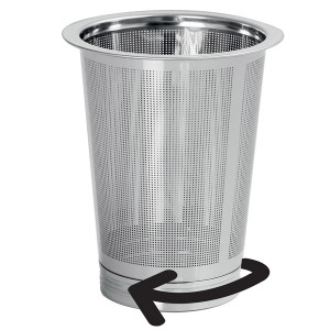 Mug en verre double paroi avec infuseur 400 ml Verbena - Cristel