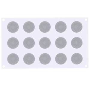 Moule silicone 15 ronds Pleincoeur 40 mm - Silikomart