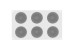 Moule silicone 6 ronds Pleincoeur 70 mm - Silikomart