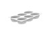 Moule silicone 6 ovales Pleincoeur 124x84 mm - Silikomart