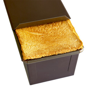 Moule &agrave; pain de mie rectangulaire anti-adh&eacute;sif avec couvercle - Gobel