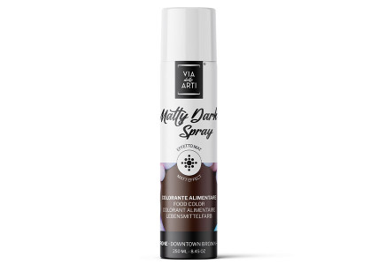 Colorant spray effet mat marron