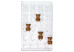 Moule à chocolat copolyester 20 demi ours Bobo - Martellato