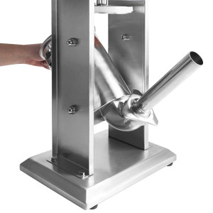 Poussoir &agrave; saucisses manuel inox cuve verticale 3 L