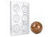 Moule à chocolat copolyester 6 demi ballons de foot - Martellato