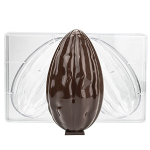 Moule &agrave; chocolat copolyester 2 demi cabosses cacao - Martellato