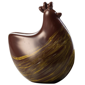 Moule &agrave; chocolat 3D &agrave; pinces forme poule Cocod&egrave; - Martellato