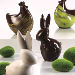 Moule &agrave; chocolat 3D &agrave; pinces forme lapin Bunny - Martellato