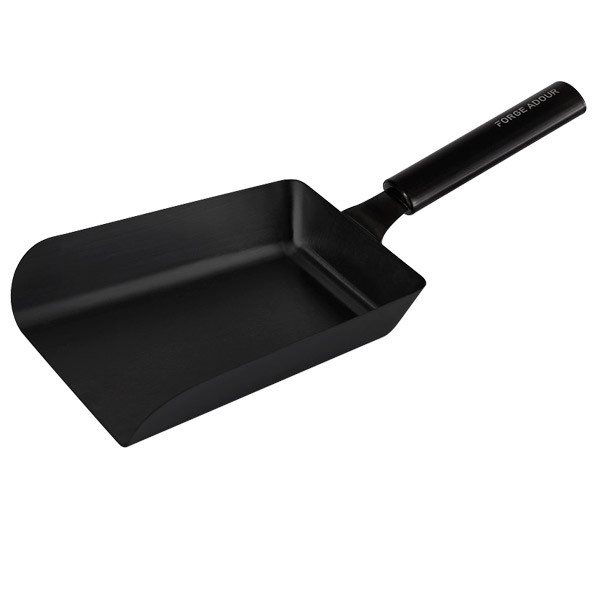 Spatule pelle &agrave; plancha large avec rebord rev&ecirc;tement titane - Forge Adour