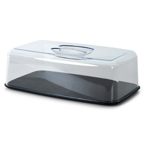 Plateau &agrave; fromage rectangulaire plateau Duracore avec couvercle plastique