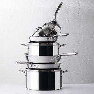 Casserole inox induction Trichef avec couvercle verre - Lacor
