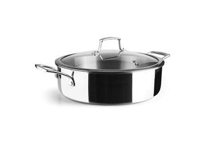 Sautoir inox induction Trichef avec couvercle verre - Lacor