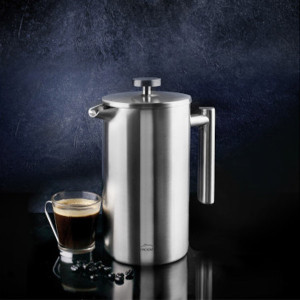 Cafeti&egrave;re piston en inox &agrave; double paroi - Lacor