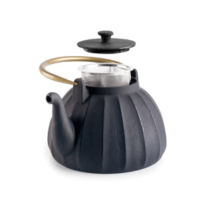 Th&eacute;i&egrave;re en fonte noire avec filtre Yunnan 1 L