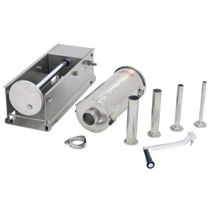 Poussoir &agrave; saucisses manuel inox cuve horizontale 5 L