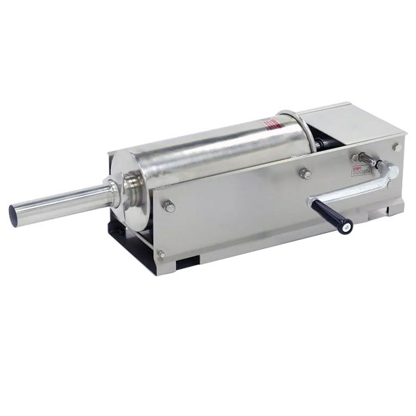 Poussoir &agrave; saucisses manuel inox cuve horizontale 5 L