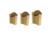 Cornet à frites façon pochette carton kraft brun (x100)