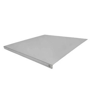 Plaque &agrave; p&eacute;trir et &eacute;taler inox avec rebord