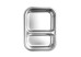 Boite de conservation rectangulaire double en inox avec couvercle étanche Ecoinox