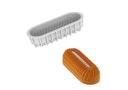 Moule à bûche silicone Pleincoeur - Silikomart