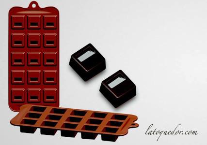 Moule à chocolat silicone carré cubo