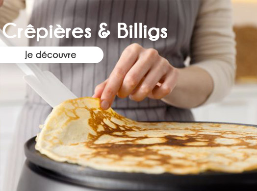 Crêpière en Fonte Noire avec Accessoires - Poêles à Crêpes Professionnelles  - La Toque d'Or